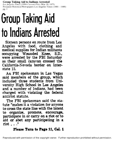 Group Taking Aid to Indians